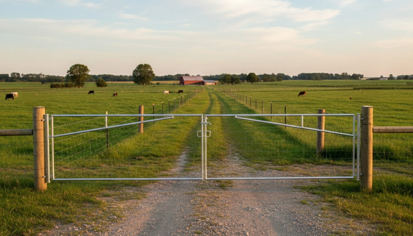 Commercial A-frame barrier gate installation company for the Canton Georgia area.