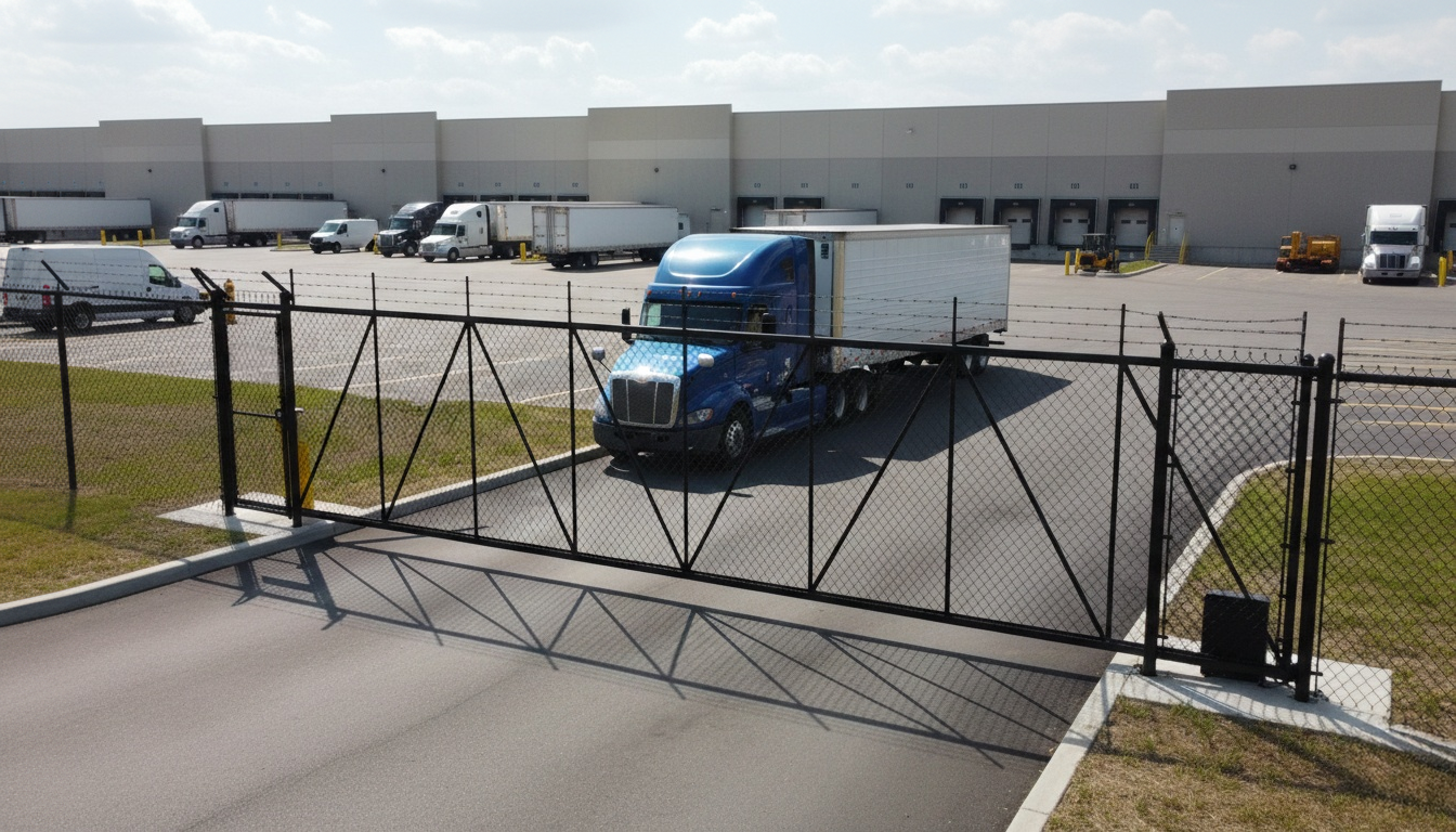 Commercial cantilever gate installation company for the Canton Georgia area.