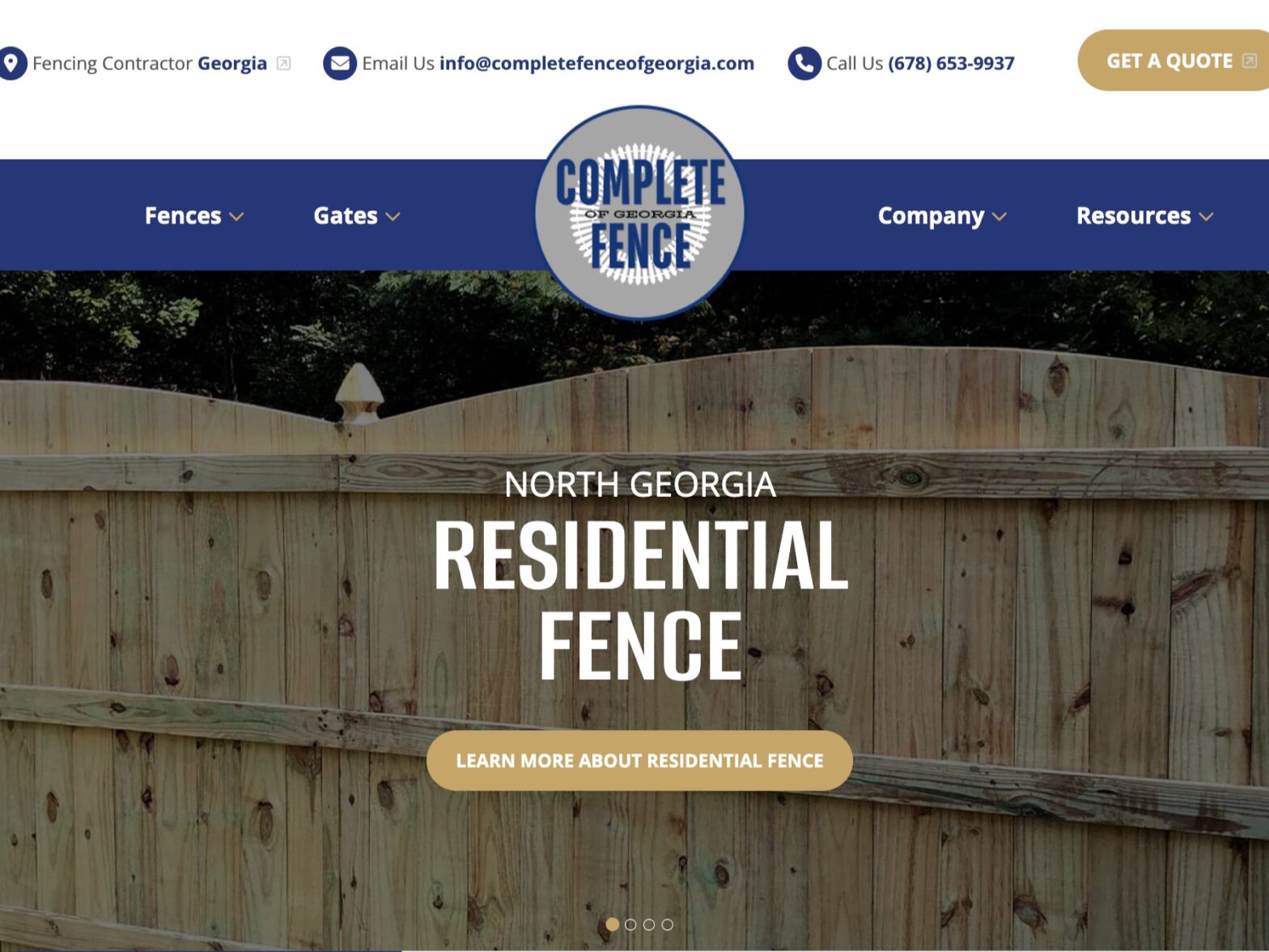 Photo of a Cobb County Fence company