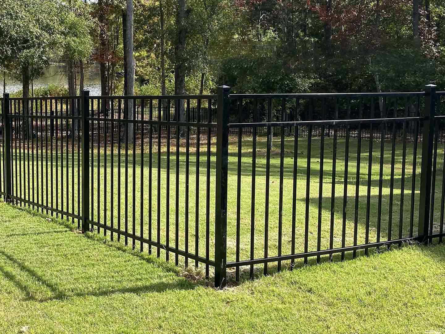 Photo of an aluminum fence from a Cobb County GA Fence Company