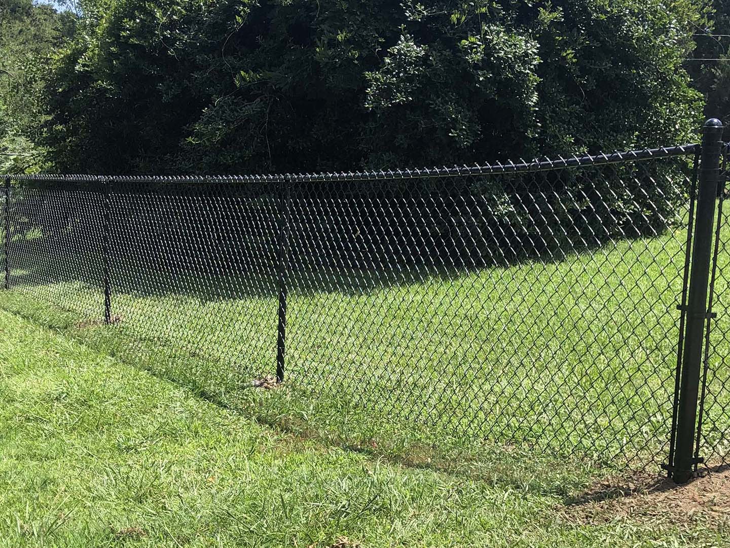 Photo of a chain link Cobb County GA residential fence