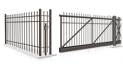 Commercial V-track slide gate installation company in  Coweta County Georgia