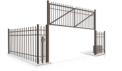 Commercial vertical lift gate installation company in  Coweta County Georgia