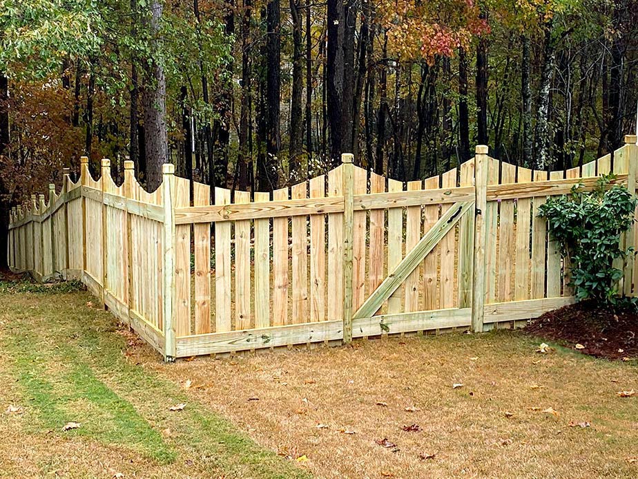 Decorative Fence Example in Coweta County Georgia
