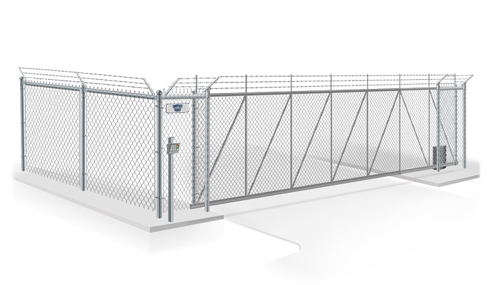 Commercial cantilever gate installation company for the Dallas Georgia area.