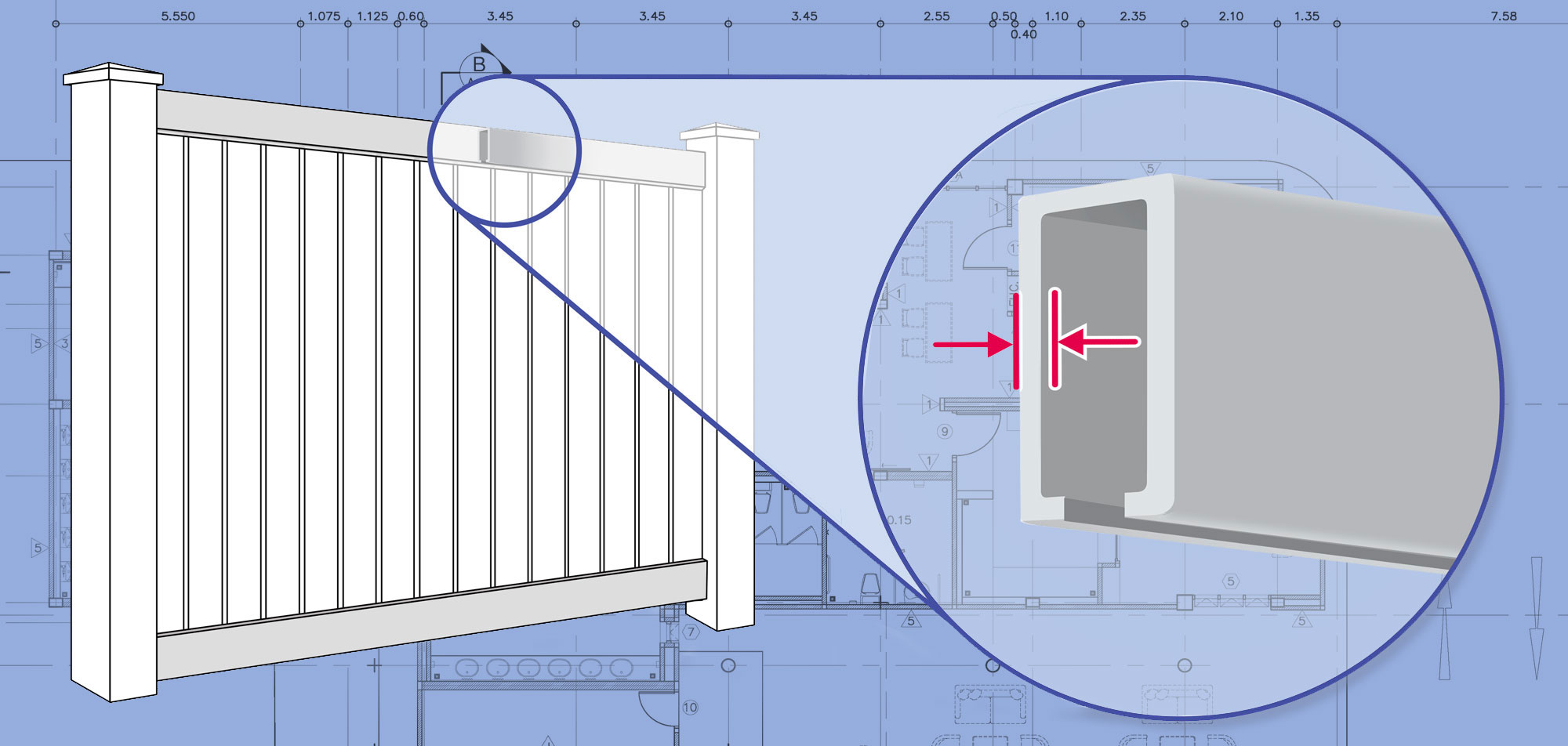 Dallas Georgia Vinyl fence Rails installation company
